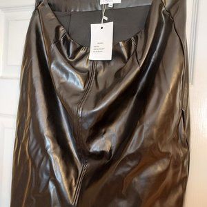Faux Leather Skirt